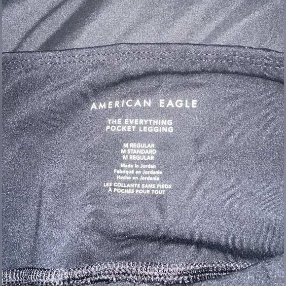 American Eagle Black The Everything Pocket Legging High Rise Size M - Picture 3 of 3